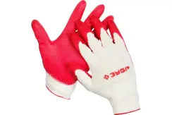 Перчатки х/б Зубр обливная ладонь 10 класс 20238