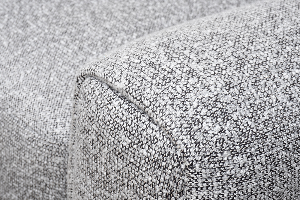 Диван трехместный Турин(Turin)(2 секции) с канапе и мех черно/серый Santo1606 255x163,5xx68см Garda Decor