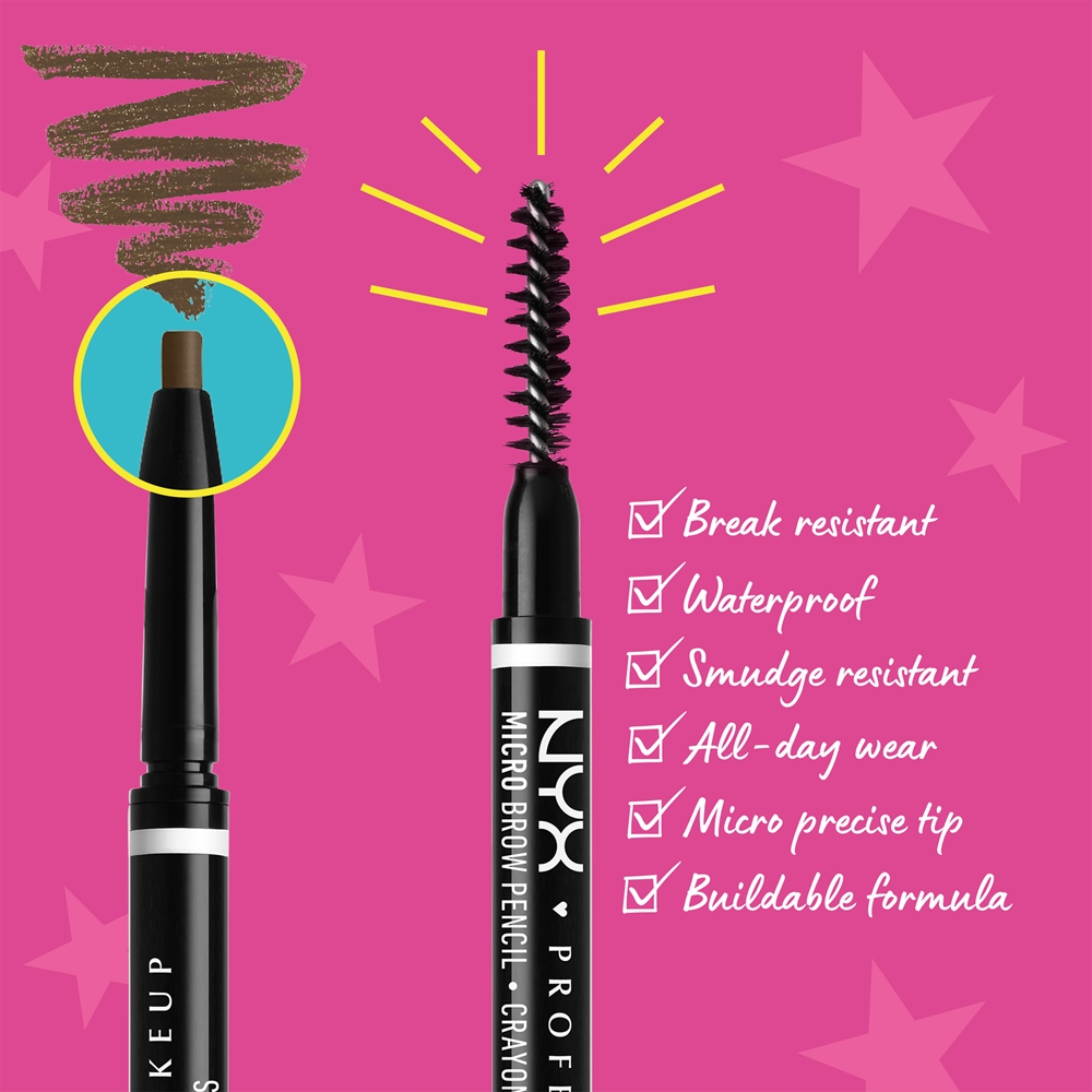 NYX Professional Makeup Micro Brow Pencil - Карандаши для бровей оттенок 05 Ash Brown, 0 g