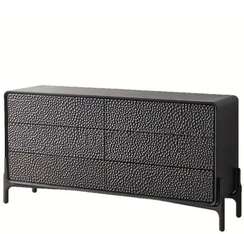 Комод G38, 160х78 см, черный шпон ясеня