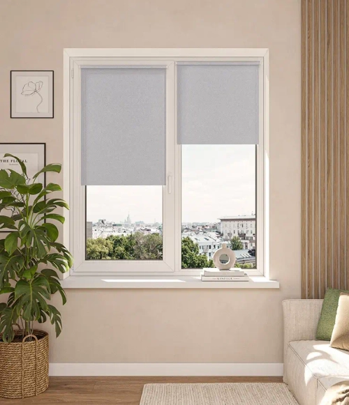 Рулонные шторы Филта Серый