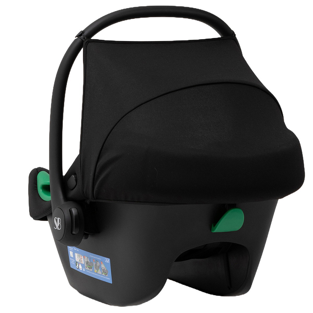 Коляска 4 в 1 Sweet Baby SBL Elegante Pro + автокресло Elegante Plus с базой i-Size ISOFIX DK780 Black