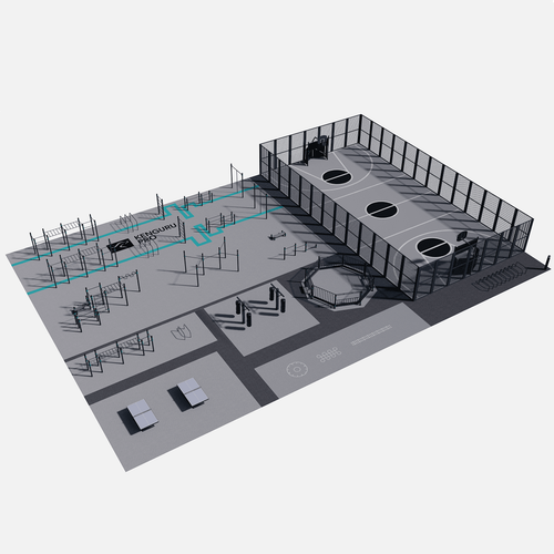 Спортивный кластер №5 ( 32 х 46 м)
