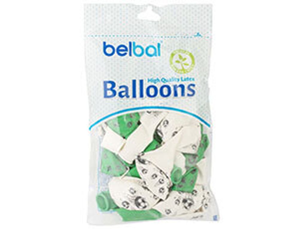 Шар (14"/36 см) Мяч футбольный, Шелкография пастель 25 шт.