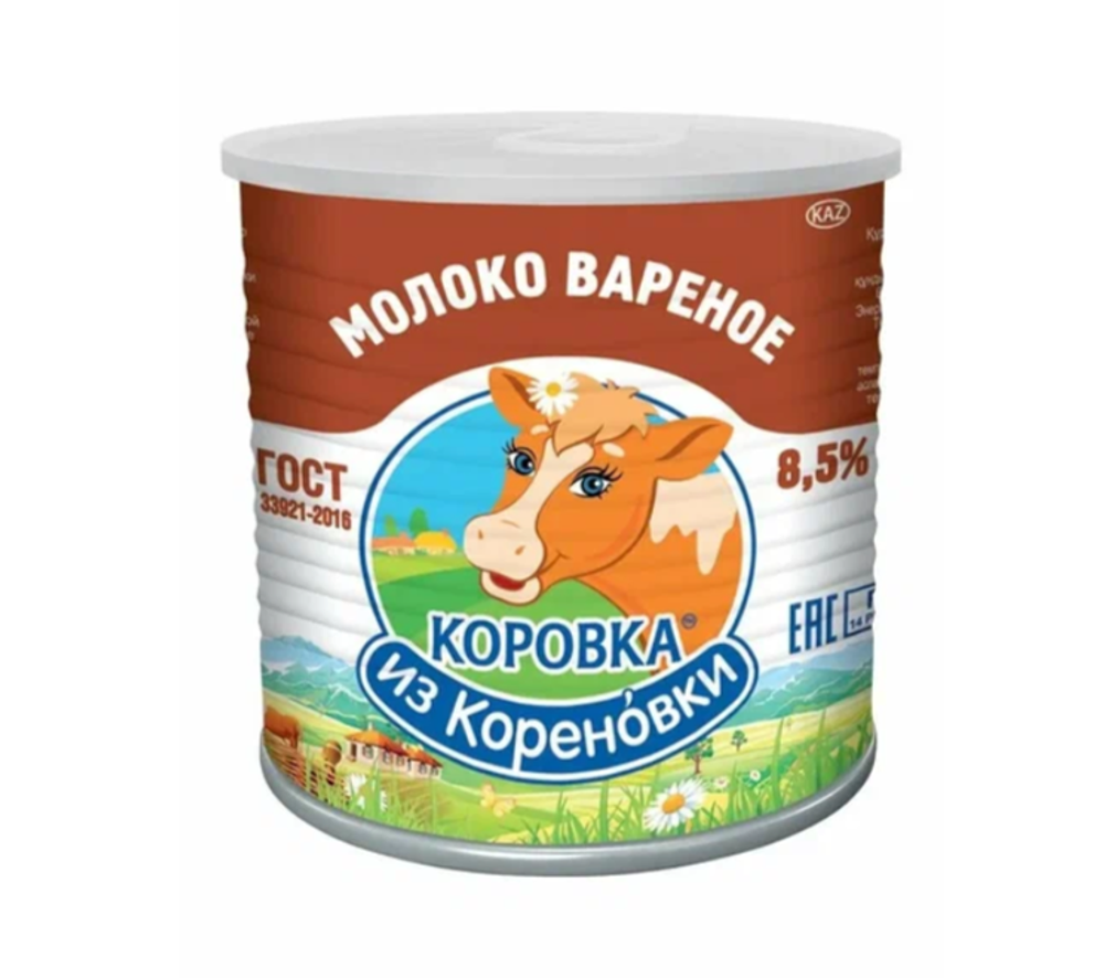 Молоко сгущеное варёное 8,5%&quot; 360г, Кореновск, ГОСТ