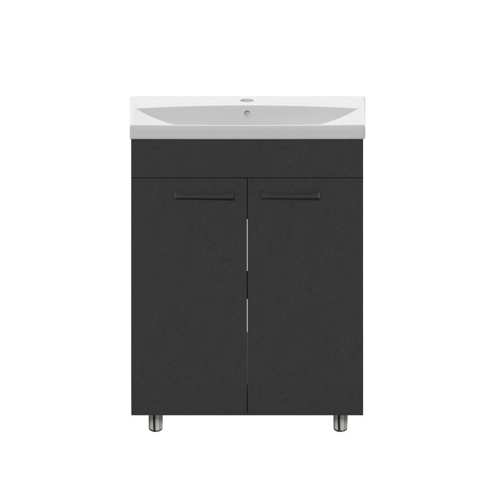 Тумба с раковиной  ORBITA-4 , 60x85x45 см, графит