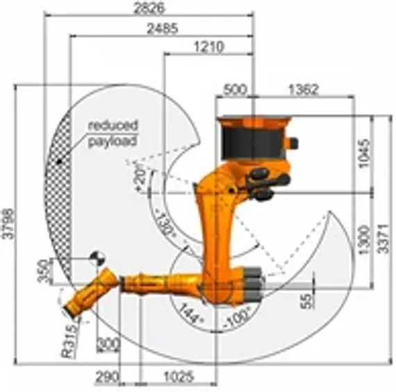 Промышленный робот KUKA KR 500 FORTEC, KR 480 R3330 MT-F