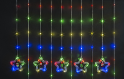 Гирлянда Navigator 95 014 NGF-D035-03 (бахрома звезды и фигурки RGBY 3*0.6м IP20)