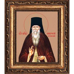 Амвросий Оптинский преподобный. Икона на холсте.