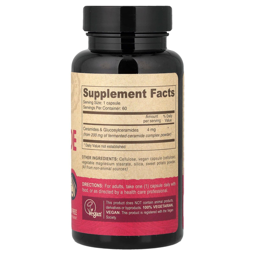 Deva, добавка с керамидами, для веганов, 60 веганских капсул