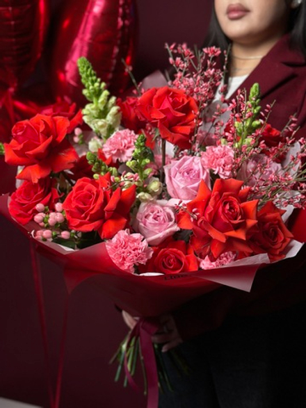 Авторский букет «Амурное сердце»