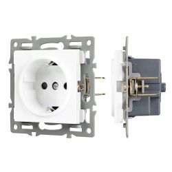 Механизм электрической розетки SCT-MEU1-PL-WH (250V, 16A) (Arlight, -) 043730