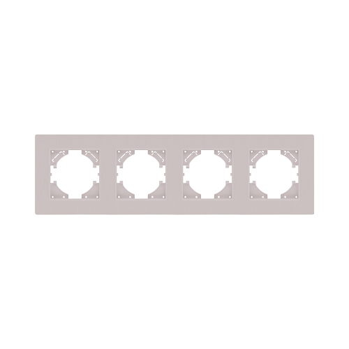 Рамка 4-постовая, кашемир матовый Kollinger Eleganz Plex EP4CM