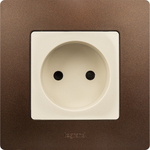 Розетка без заземления со шторками 16А 250В слоновая кость ETIKA Legrand