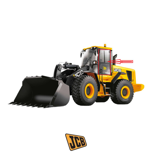 Стекло дверное левое JCB 827/80334