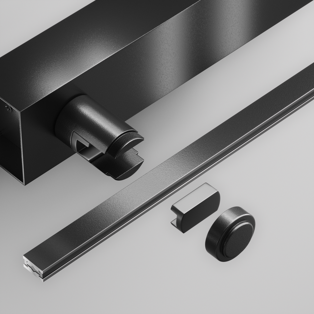 Основание настенное Wall для блока питания с вводом питания Flarity черный Maytoni Flarity TRA155CW-BB-B