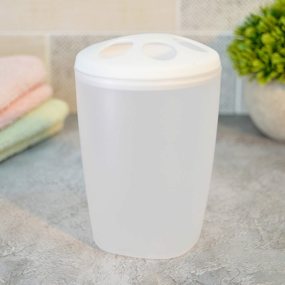 Подставка для зубных щеток "Scandi", снежно-белый