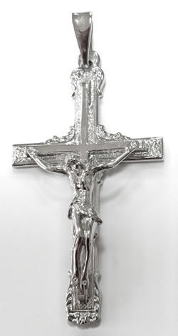 Ювелирный крест из серебра