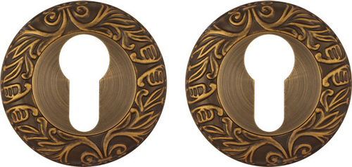 Накладка на цилиндр круглая Фуаро ET SM AB-7, цвет бронза матовая (гарантия - 12 месяцев)