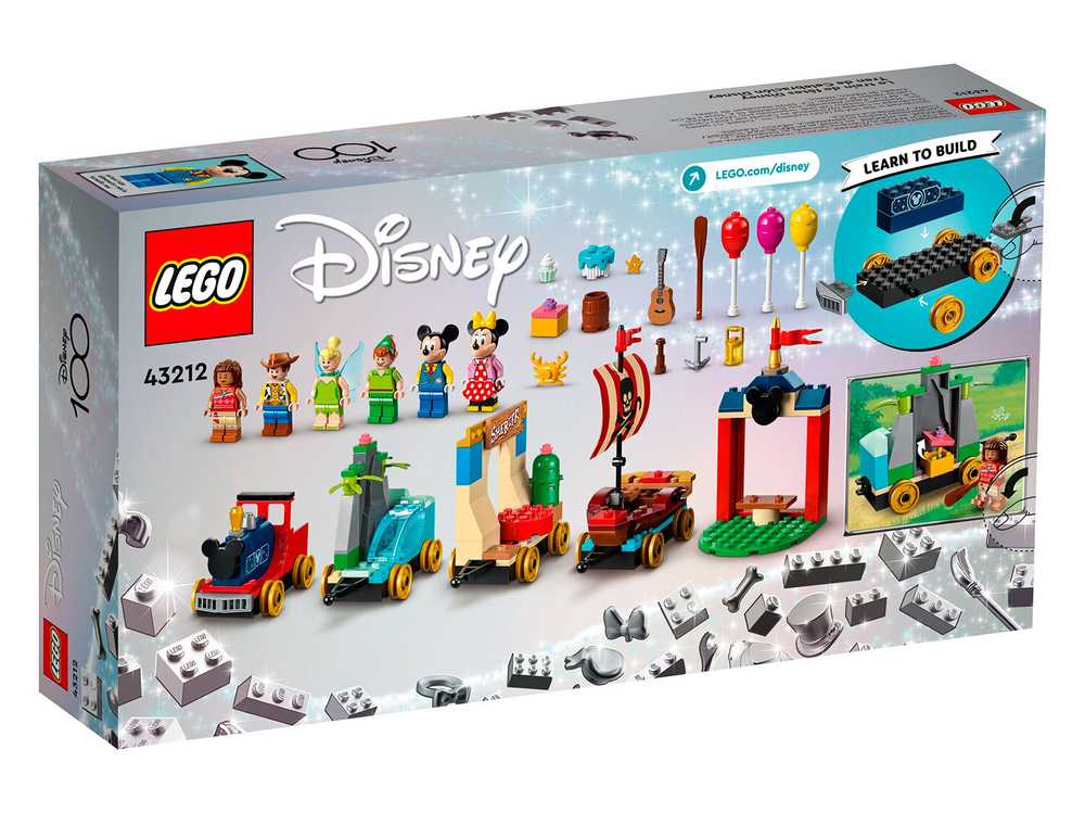 LEGO Disney 43212 «Праздничный поезд Диснея» — паровозик с любимыми персонажами