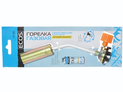 Горелка газовая-лампа паяльная портативная ECOS GT-03 (картон)