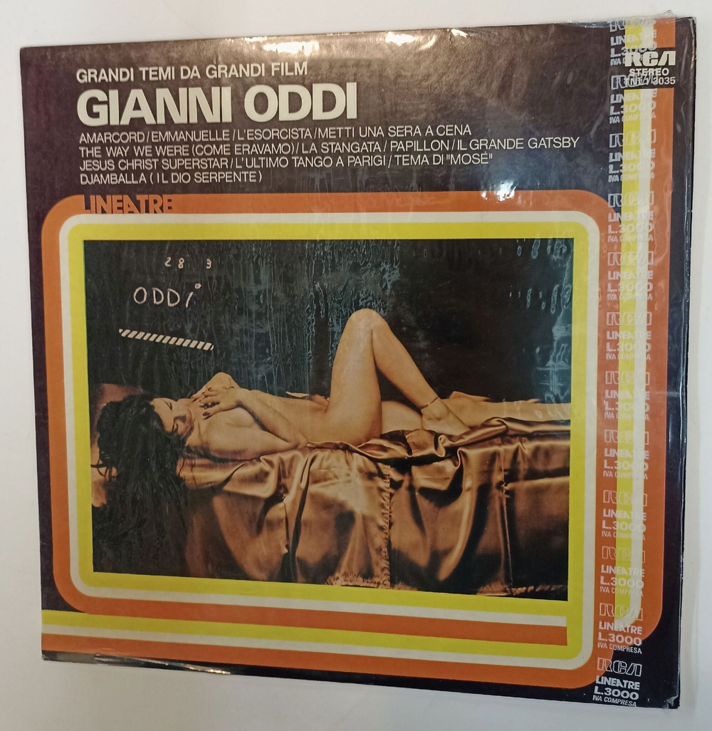 Винтажная виниловая пластинка LP Gianni Oddi Grandi Temi Da Grandi Film (Италия 1976)