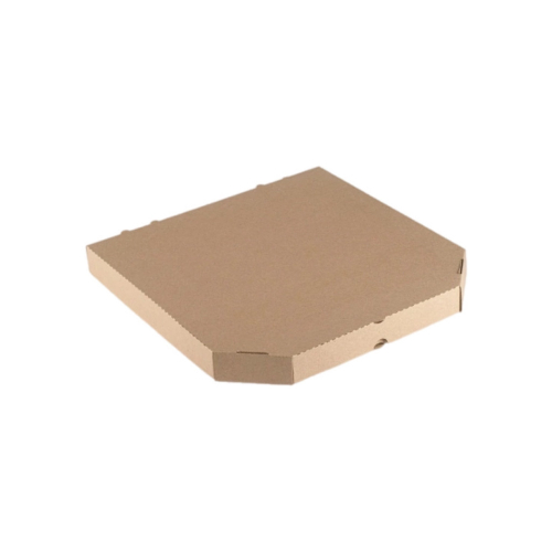 Коробка под пиццу 35*35*45 мм  бурая без печати микрогофрокартон