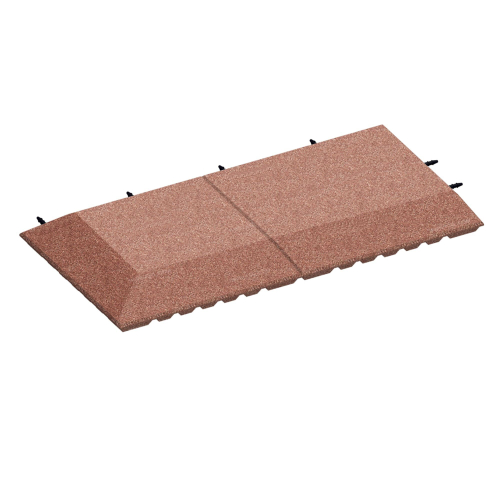 Коврик резиновый два угла левый 45 мм