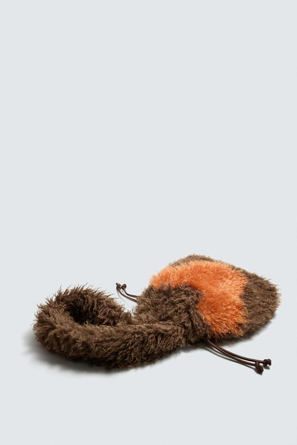 ZARA HARRY LAMBERT X DISNEY СУМКА-ШОПЕР МЕХОВАЯ, КОРИЧНЕВЫЙ