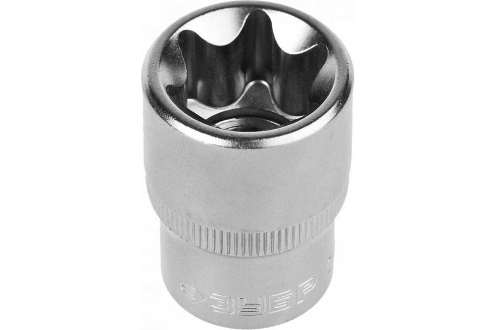 Головка торцовая МАСТЕР (Е22; 1/2"; Cr-V; E-TORX) Зубр 27719-22