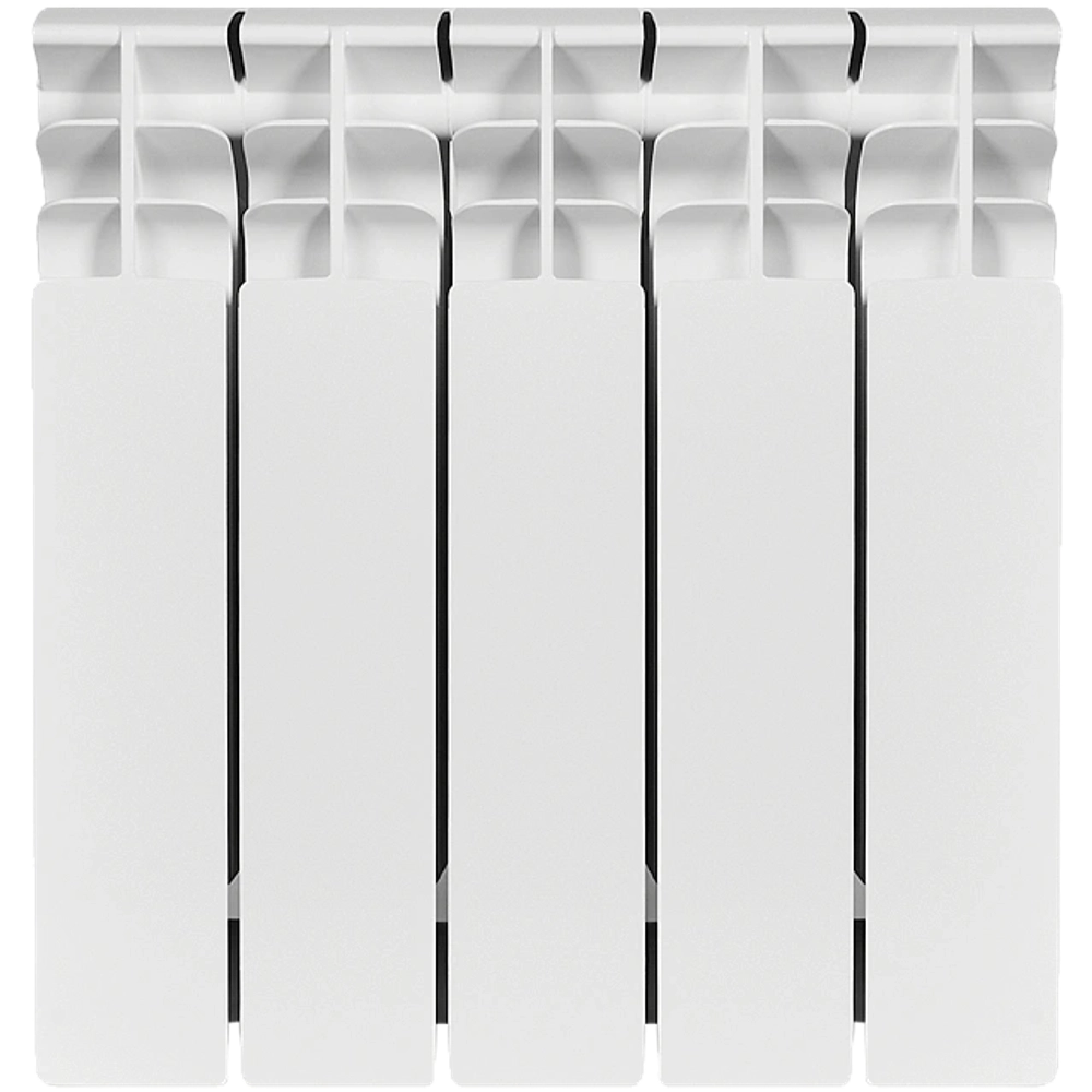 Радиатор биметаллический STOUT TITAN 350 - 5 секций (подключение боковое, цвет белый)