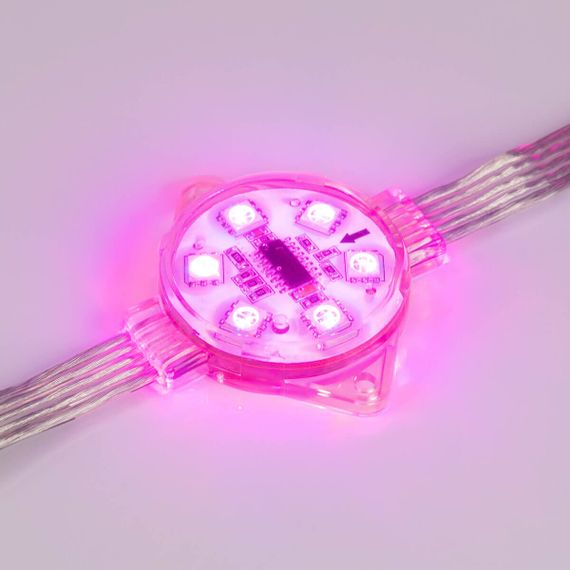 Модуль управляемый Arlight VISOR-DMX-5060-6-24V RGB 120deg D40x12mm 1.5W IP68 029188