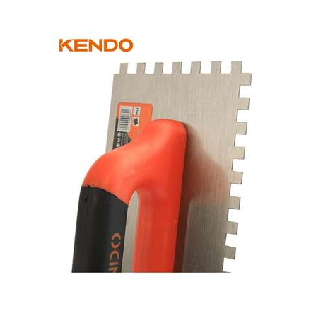 Гладилка зубчатая стальная KENDO 280x120 мм 45303