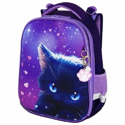 Ранец Brauberg Premium Anime cat 38х29х16см, 2 отд.,  анатомической спинкой, 17л.