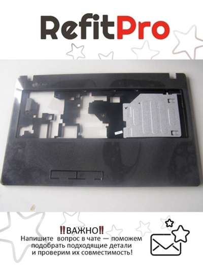 Верхняя панель клавиатуры (топкейс) для ноутбука Lenovo G585 черная, с тачпадом (90201220), оригинал