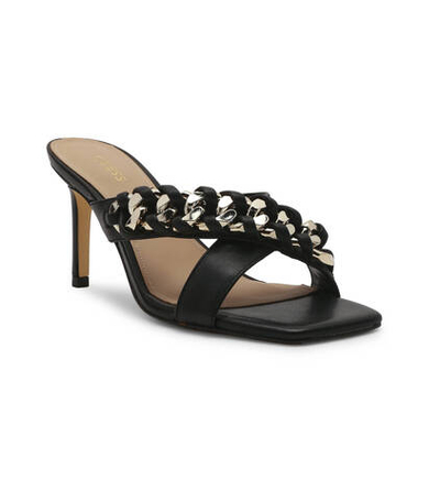 Кожаные шлепанцы Guess - черный(FL6VLY LEA03)