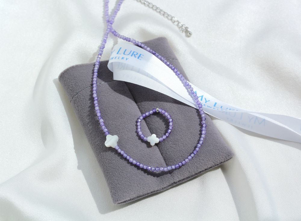 Чокер из циркона Lavanda colors