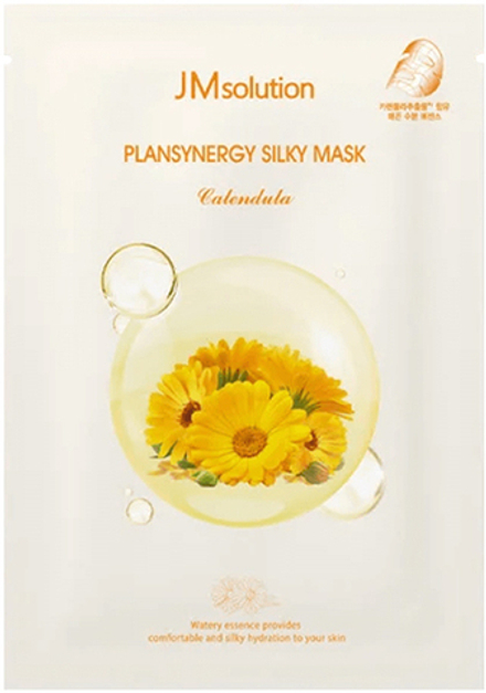 JMsolution Успокаивающая тканевая маска с календулой Plansynergy Silky Mask Calendula