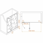 Душевая дверь RGW Stilvoll SV-004 160 353200416-21 стекло матовое-сатинат/профиль хром