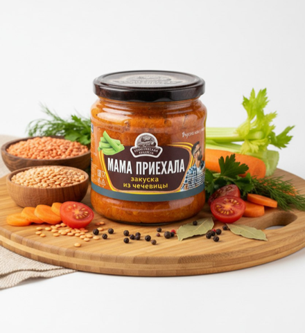 Закуска из чечевицы Мама приехала Семилукская трапеза, 460 г
