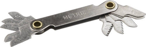 Шаблон STAYER ″PROFI″ для определения шага метрич резьбы,0,5-1,75мм и трубной резьбы с шагом 0,907 и 1,07мм(27,28 tpi)