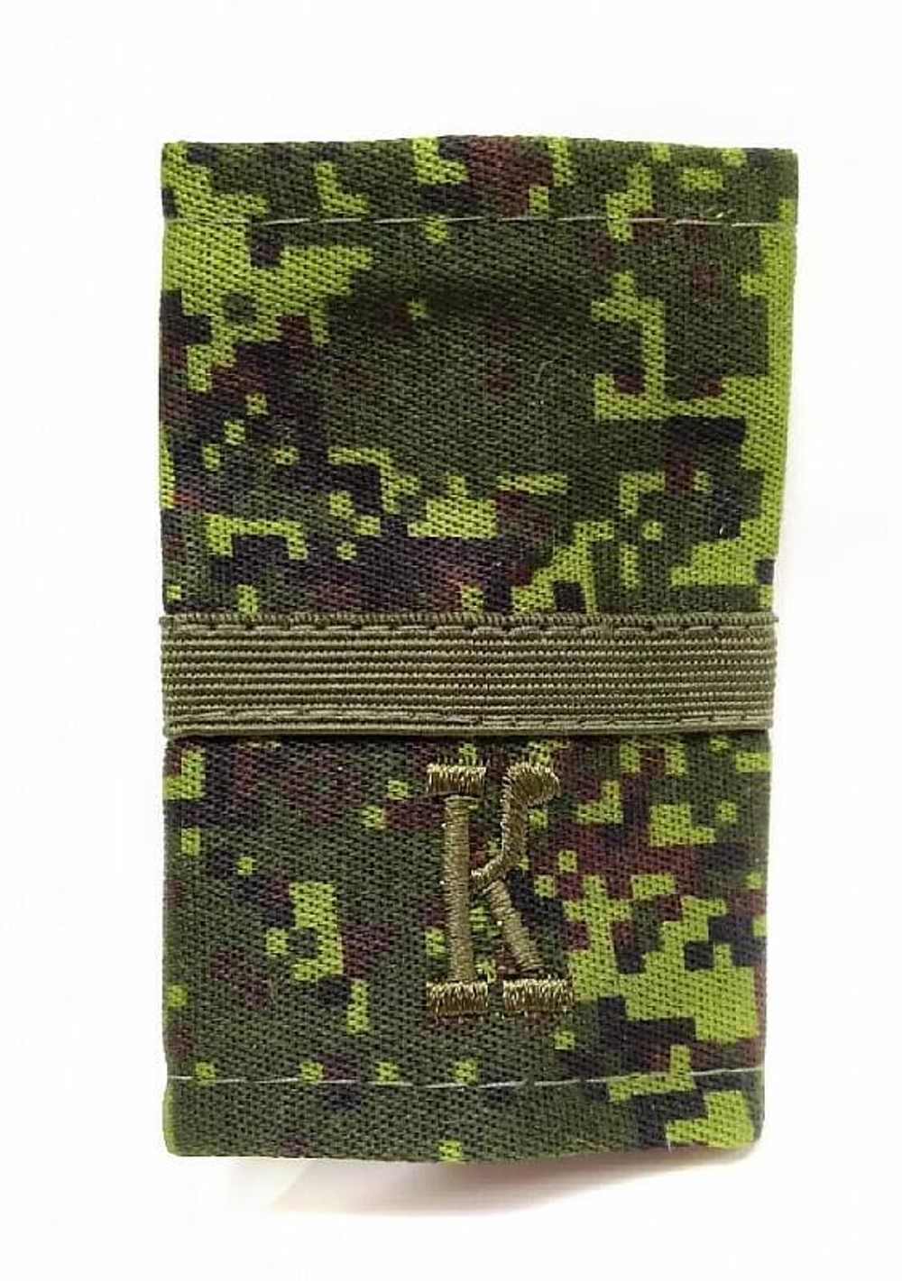 Фальшпогоны с вышитой оливковой К и оливковым галуном (ефрейтор)