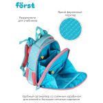 Ранец Först F-Top "Orange cat" 36*28*15 см, 2 отделения, 2 кармана, анатомическая спинка