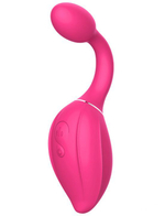 Розовый расширяющийся вибратор Gina - 19,4 см. (Цвет: розовый)