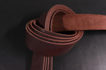 Ременная заготовка Бордо с жировой отделкой гладкая