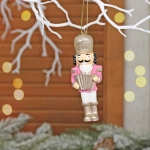 Ёлочная игрушка «Солдат с баяном» 10*3 см