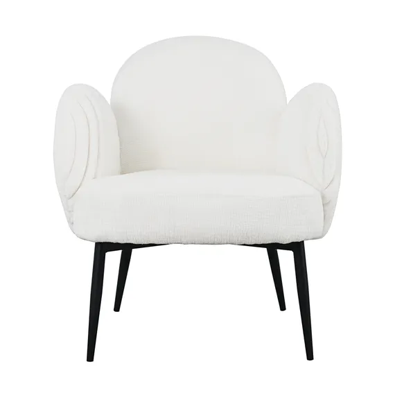 Кресло Wave Stripes, белое букле