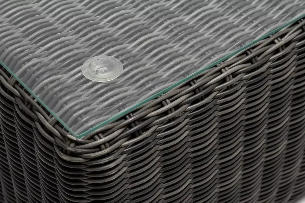 "Боно" лаунж-зона из искусственного ротанга, цвет графит