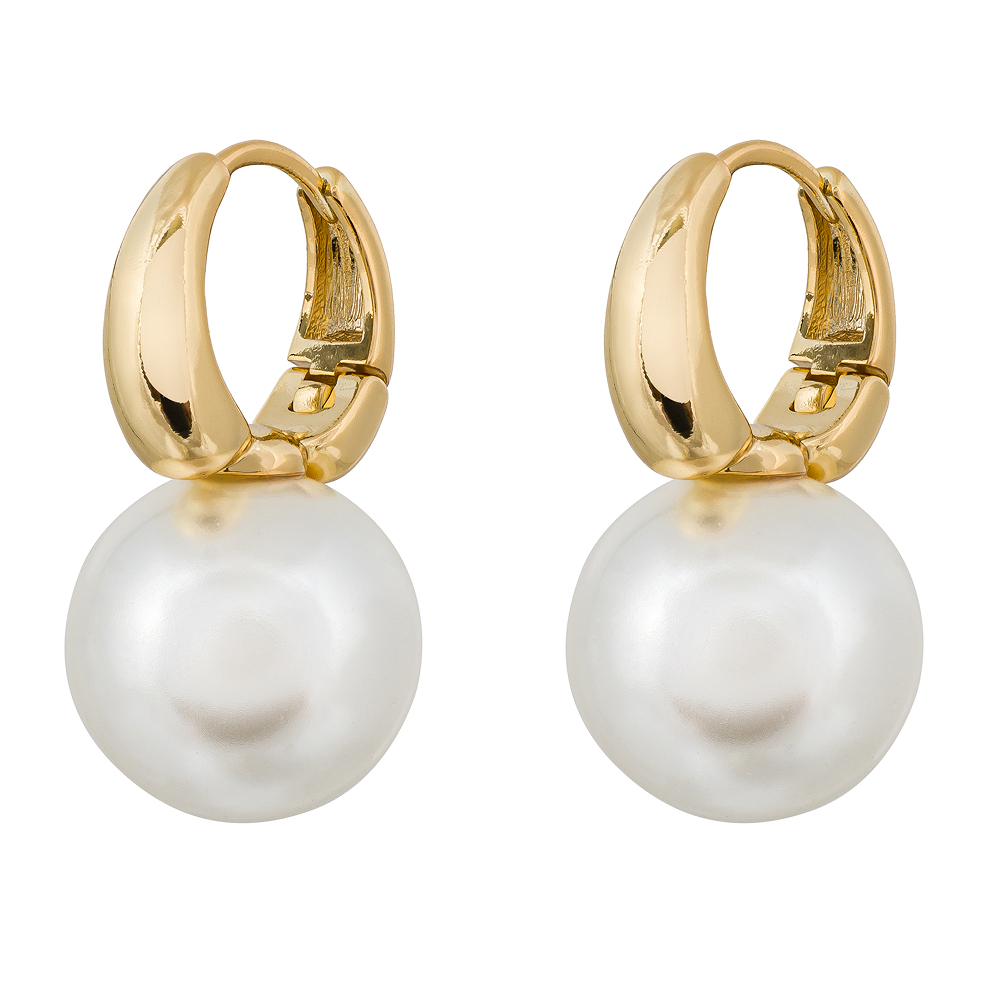 Серьги Fiore Luna WHITE SHELL PEARL ABE06611-14 G