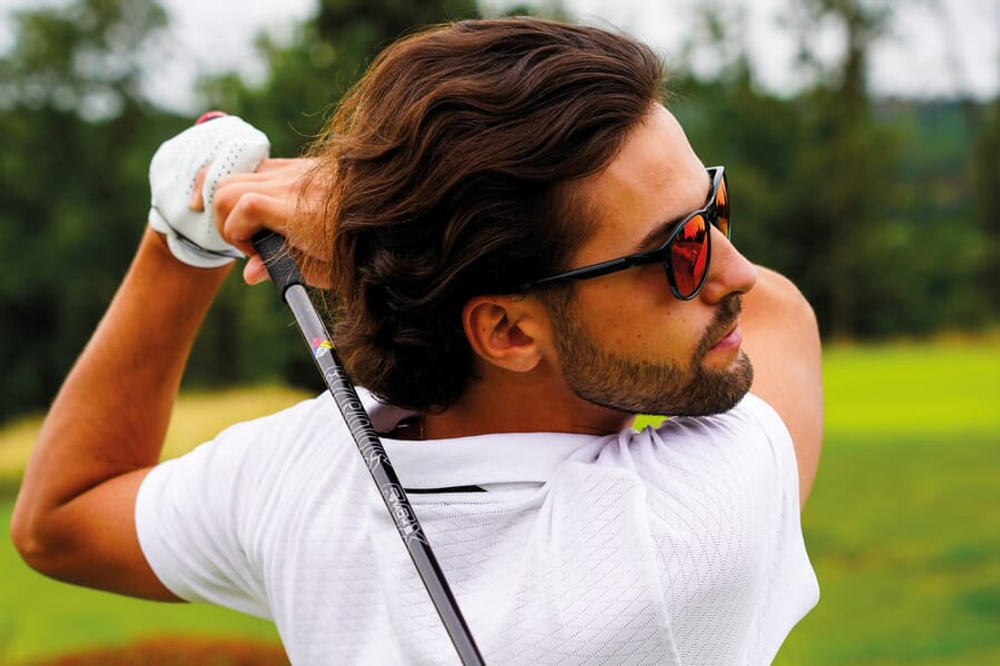 Спортивные очки Demetz Improve / Crystal Green Pink Polarized With Red Mirror Cat.3
